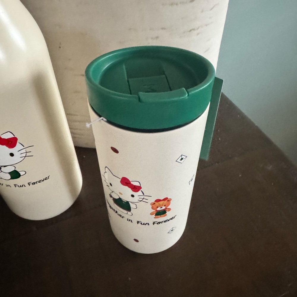 Starbucks Hello Kitty Mug and Tumbler Set - Cream and Green Limted Edition 2025 - Picture 5 of 5